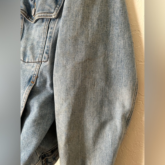 Vintage Guess Denim Jacket Trucker style sz S to M made in USA 80’s Green label - Picture 10 of 14